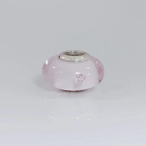 Pandora Pink Hearts Murano Glass Bead Charm S925 ALE with box